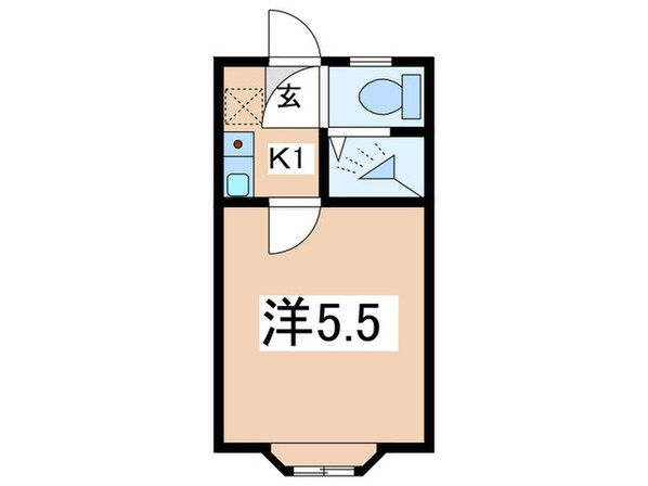 ハイツ二俣川の物件間取画像